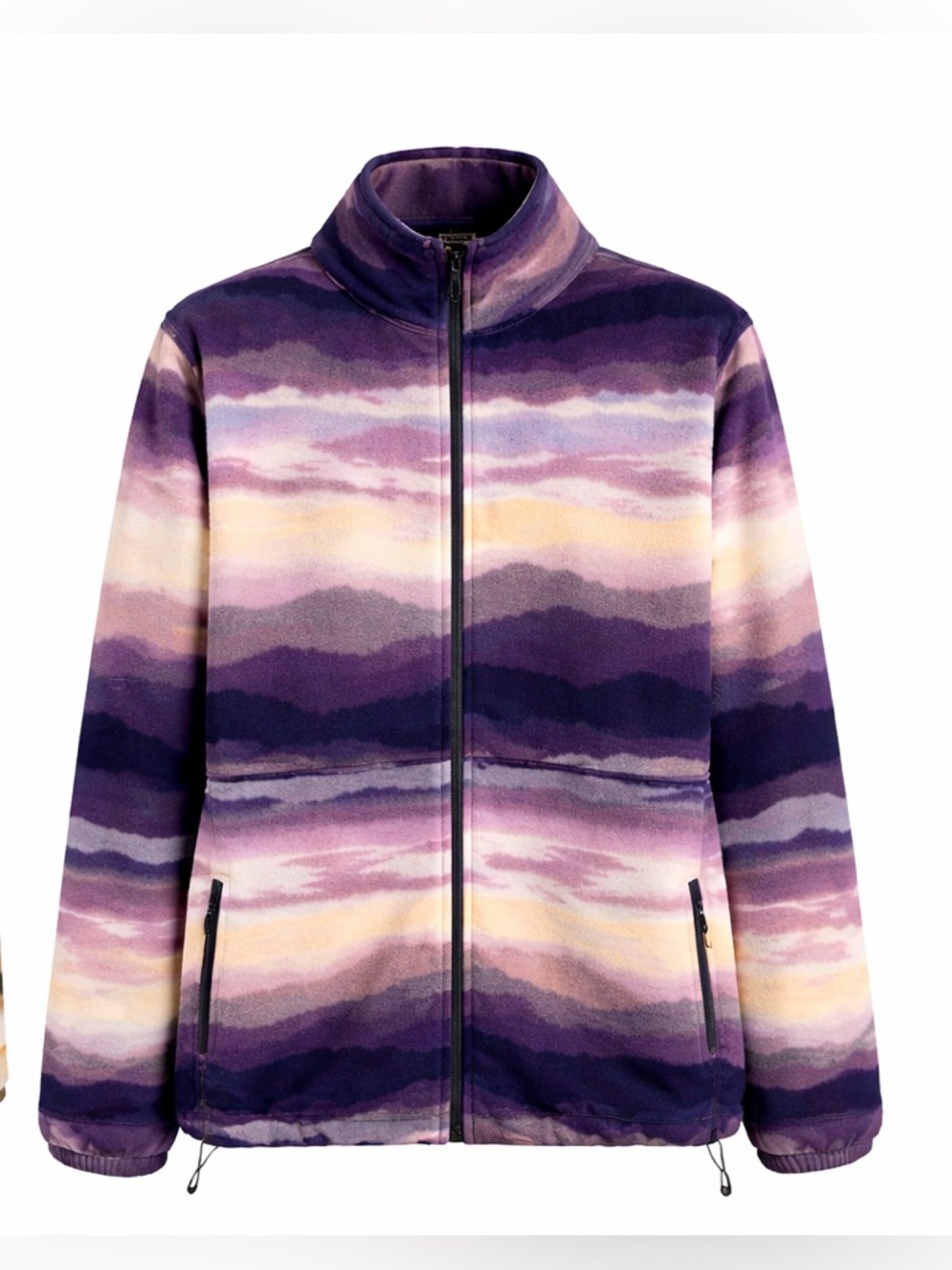 Columbia Helvetia Print Full‑Zip Fleece Jacket in Purple & Tan